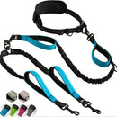 Hands-Free Double Dog Leash – Reflective Adjustable Belt
