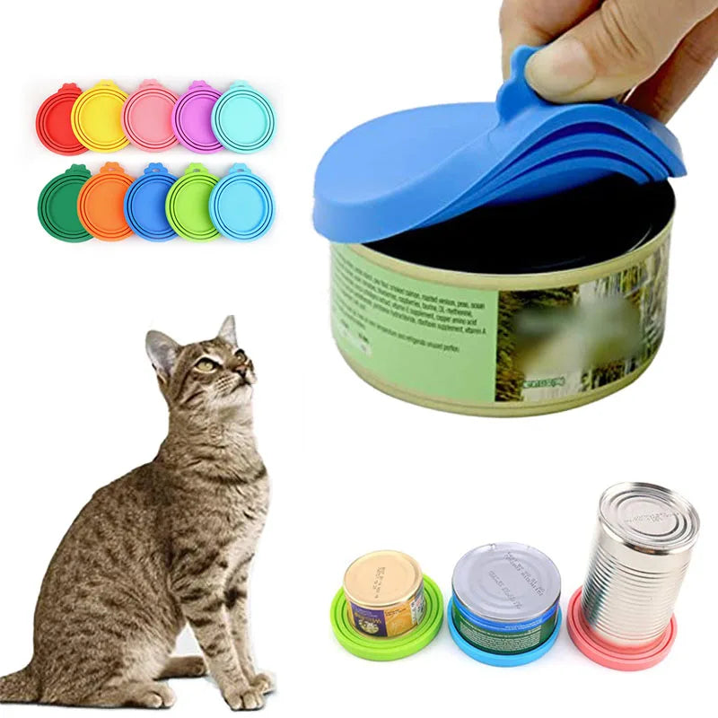 Reusable Silicone Can Lids for Pet Food